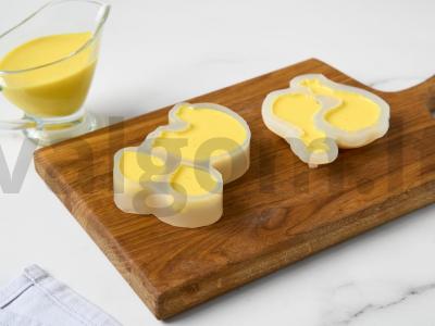 Panna cotta „Vištytės ir viščiukai“ Žingsnis 4