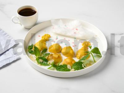 Panna cotta „Vištytės ir viščiukai“ pagrindine nuotrauka