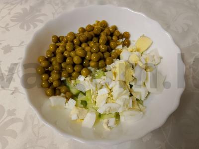 Salotas „Švelnumas“ su žirniais Žingsnis 4