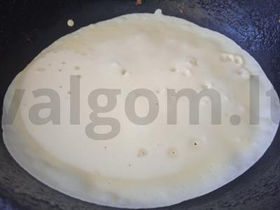 Blynai su varške, razinom ir vyšnių džemu Žingsnis 2