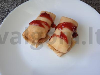 Blynai su varške, razinom ir vyšnių džemu Žingsnis 9