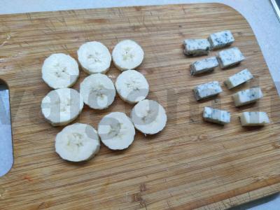 Kanarė su mandarinų ir mėlynojo pelėsio sūriu Žingsnis 1