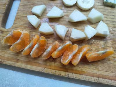 Kanarė su mandarinų ir mėlynojo pelėsio sūriu Žingsnis 2