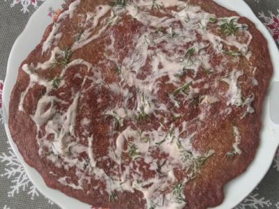 Užkandis iš kepenų tortas Žingsnis 13