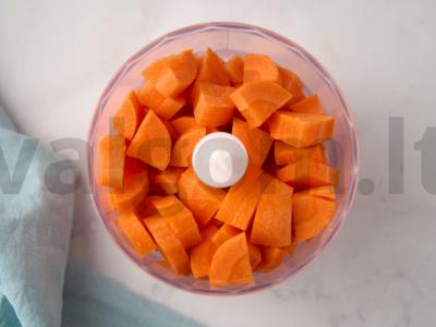 Morkų kotletai su sūriu Žingsnis 1