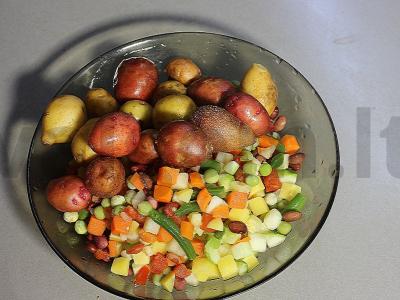 Aviena su daržovėmis granatų padaže Žingsnis 4