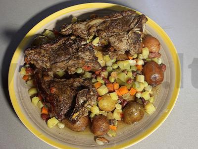 Aviena su daržovėmis granatų padaže Žingsnis 7