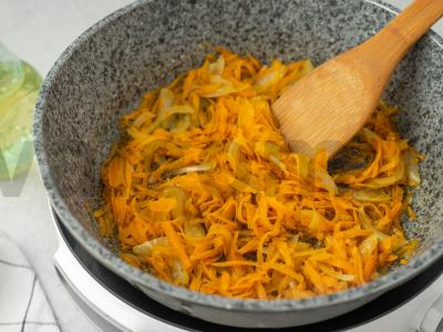 Kopūstų solianka su ryžiais Žingsnis 3