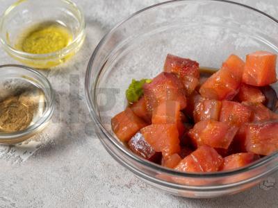 Poke su lašiša Žingsnis 2