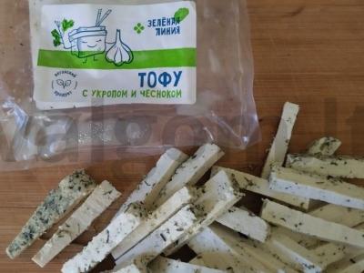 Tofu salotas su grybais ir riešutais Žingsnis 1