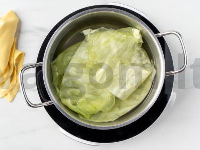 Dešrelės kopūstuose Žingsnis 1