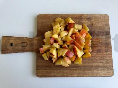 Nektarinų ir varškės pyragas Žingsnis 4