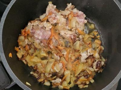 Lasagna su mėsos faršu ir pomidorų pasta orkaitėje Žingsnis 4