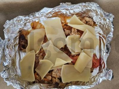 Lasagna su mėsos faršu ir pomidorų pasta orkaitėje Žingsnis 8