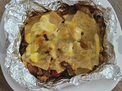 Lasagna su mėsos faršu ir pomidorų pasta orkaitėje Žingsnis 11