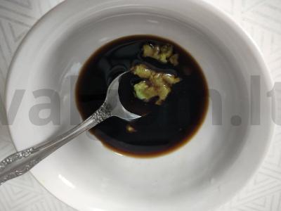 Kalakutienos blauzda wasabi marinate Žingsnis 1