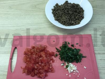 Lęšių salotas Žingsnis 2