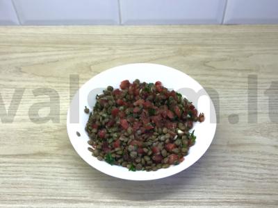 Lęšių salotas Žingsnis 4