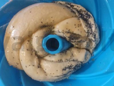 Keksas su aguonomis ant rauginto tešlos Žingsnis 5