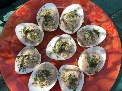 Kalakutų kiaušiniai, įdaryti paštetu Žingsnis 9