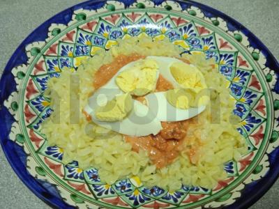 Aštrus greito paruošimo makaronai su kiaušiniu ir sūriu Žingsnis 4