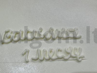 Kremas torto užrašui Žingsnis 7