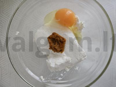 Moliūgų vafliai Žingsnis 1