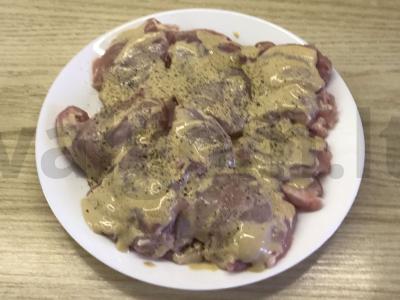Vištienos filė garstyčių marinate Žingsnis 2