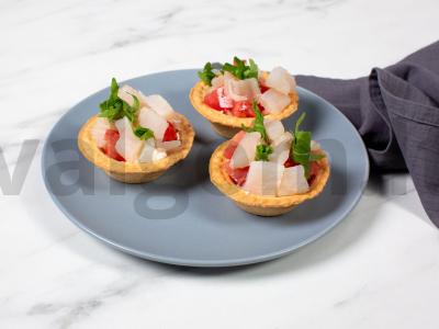 Tartaletės su plekšnėmis ir feta sūriu pagrindine nuotrauka