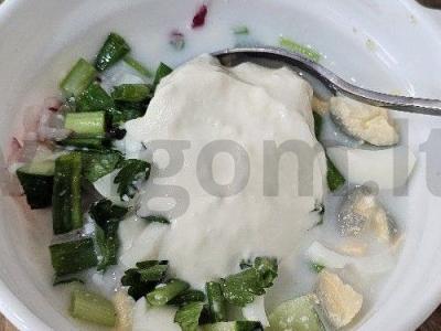 Okroška su sūriu ant kefyro Žingsnis 7