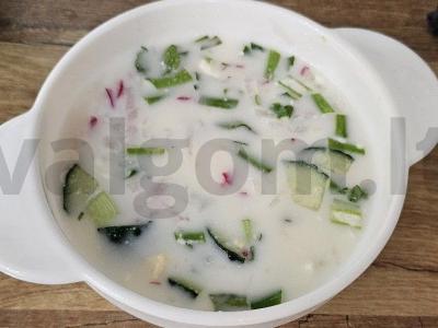 Okroška su sūriu ant kefyro Žingsnis 8