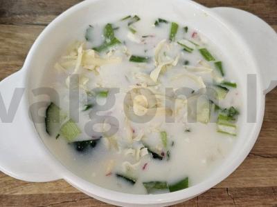 Okroška su sūriu ant kefyro Žingsnis 9