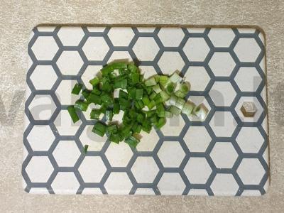 Salotas „Švelnumas“ su žaliu svogūnu Žingsnis 3