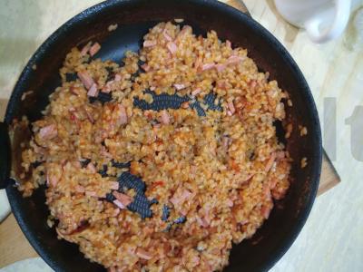 Omeletas su ryžiais japoniškai Žingsnis 3