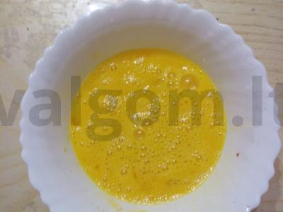 Omeletas su ryžiais japoniškai Žingsnis 4