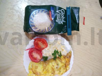 Omeletas su ryžiais japoniškai Žingsnis 7