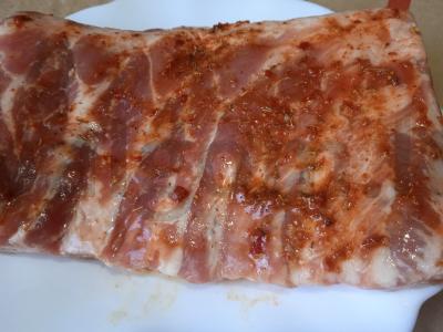 Aštrūs kiaulienos šonkauliai su Briuselio kopūstais Žingsnis 2