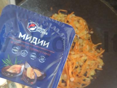 Makaronai su midijomis grietinėlės padaže Žingsnis 4