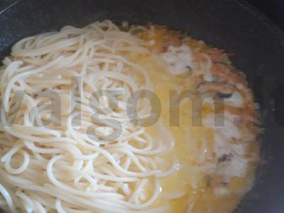 Makaronai su midijomis grietinėlės padaže Žingsnis 7