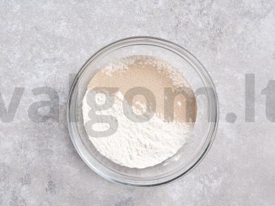 Atviras pyragas Žingsnis 1