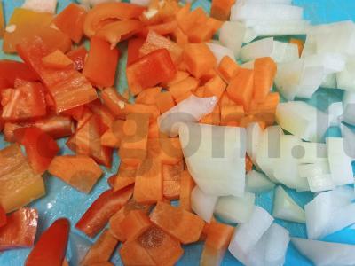 Kepta antis krūtinėlė su mung pupelių ir daržovių garnyru Žingsnis 5