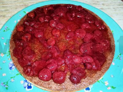 Biskvitinis tortas su virta saldžia grietinėle, rikota ir cinamonu Žingsnis 7