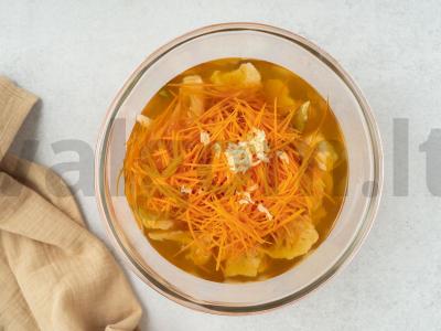 Žiedinė kopūstai marinate Žingsnis 4