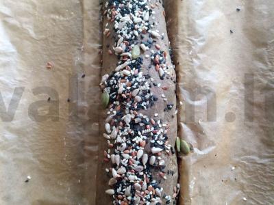 Lininis batonėlis ant rauginto tešlos Žingsnis 3