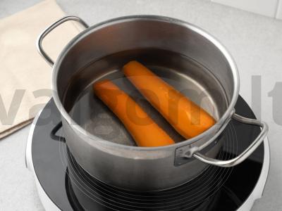 Saira tortas su vafliniais biskvitas Žingsnis 1