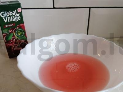 Desertas „Vyšnių rojus“ Žingsnis 1