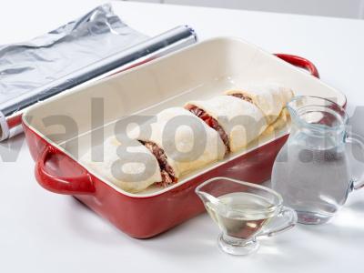 Mėsos įdaro ritinys Žingsnis 10