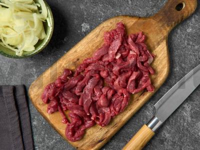 Nudeginta makaronai su jautiena korėjietišku stiliumi Žingsnis 2