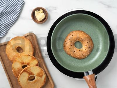 Bagelis su upėtakiu ir kreminiu sūriu Žingsnis 2