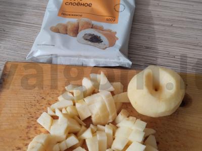 Pynė su obuoliais Žingsnis 1